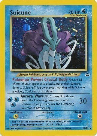 Suicune Card Front