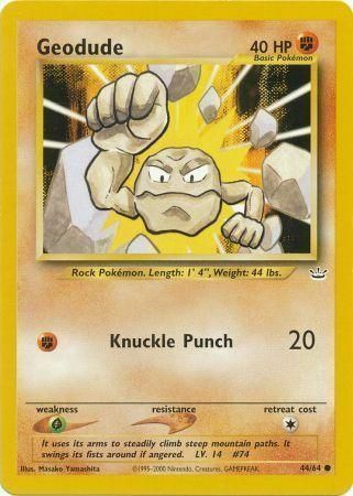 Geodude Card Front