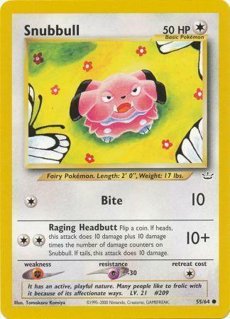 Snubbull [Bite | Raging Headbutt] Card Front