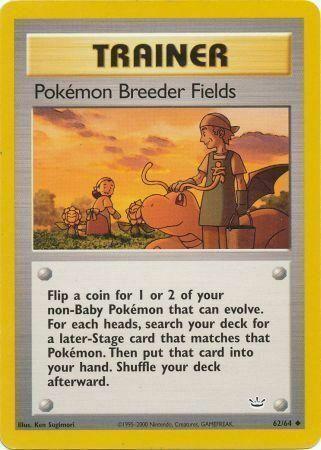 Pokémon Breeder Fields Card Front