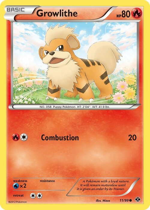 Growlithe [Combustion] Frente