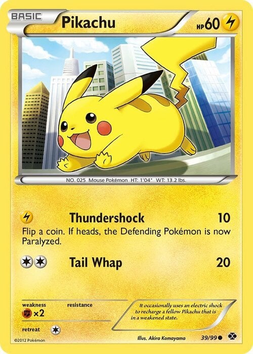 Pikachu [Thundershock | Tail Whap] Card Front