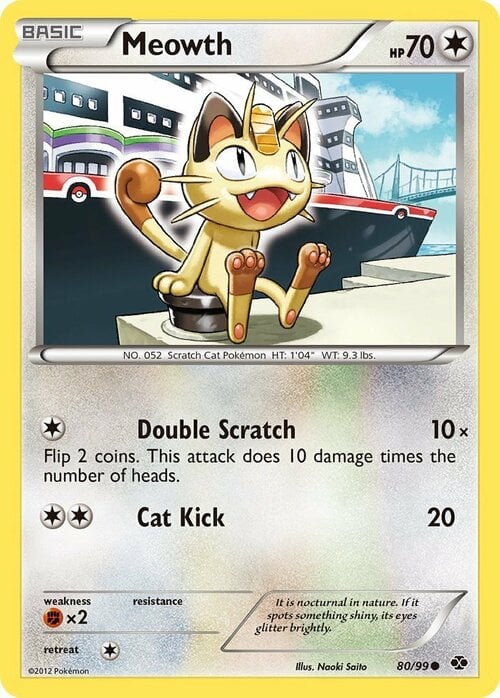 Meowth Card Front