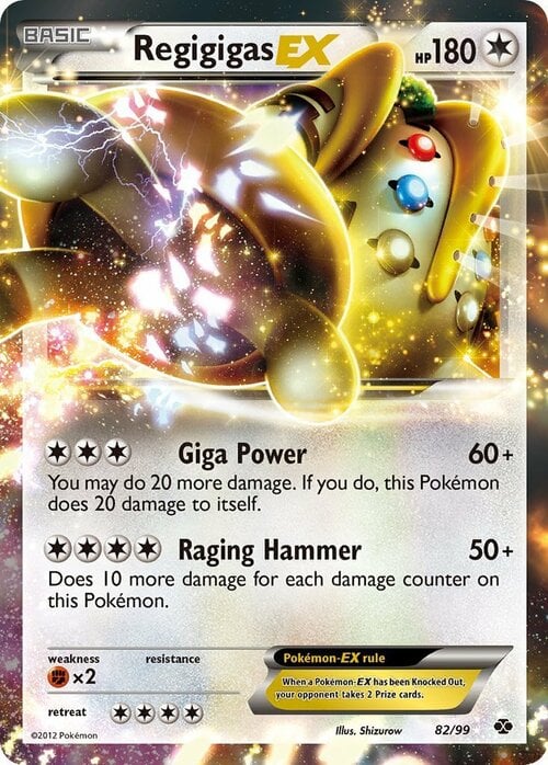 Regigigas EX [Giga Power | Raging Hammer] Card Front