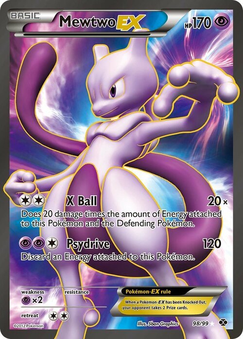 Mewtwo EX Card Front