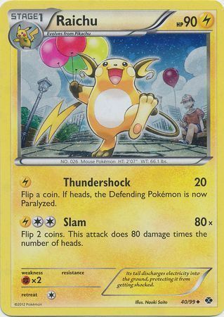 Raichu Card Front