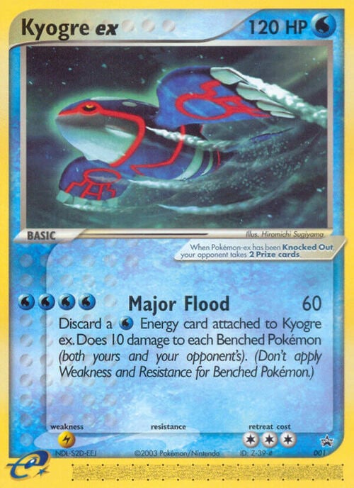 Kyogre EX Card Front