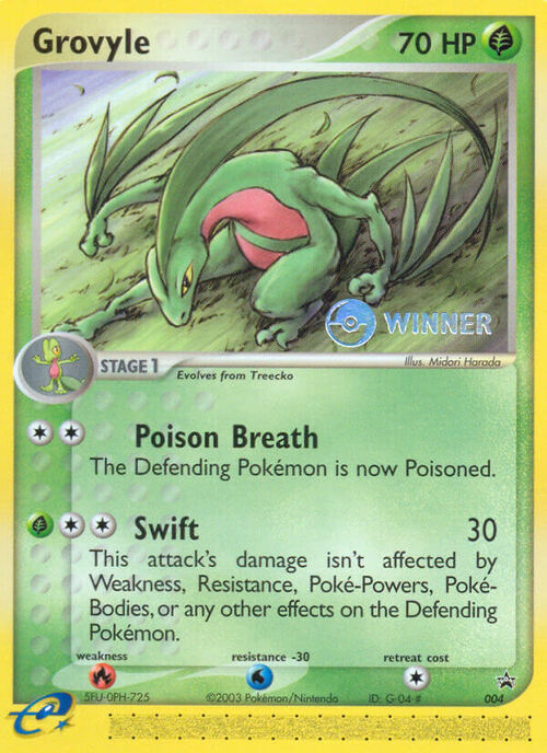Grovyle Card Front