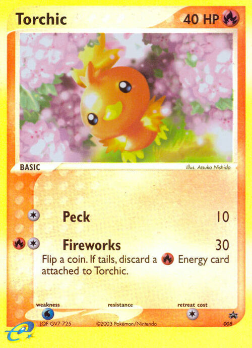 Torchic - Reverse Holo Card Front