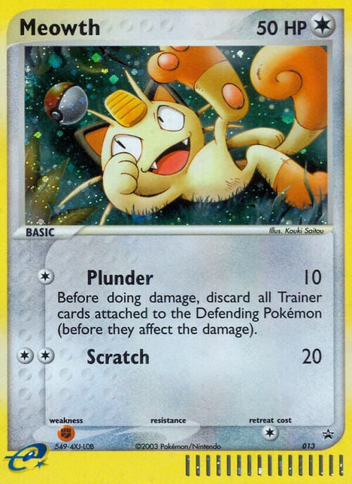 Meowth Card Front