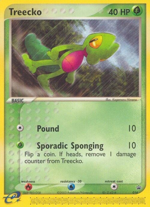Treecko Card Front