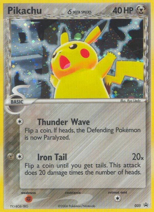 Pikachu δ Delta Species Card Front
