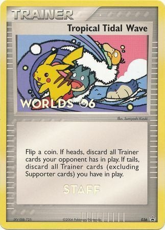 Tropical Tidal Wave Card Front