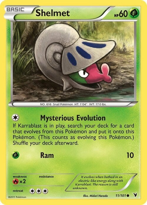 Shelmet [Mysterious Evolution | Ram] Card Front