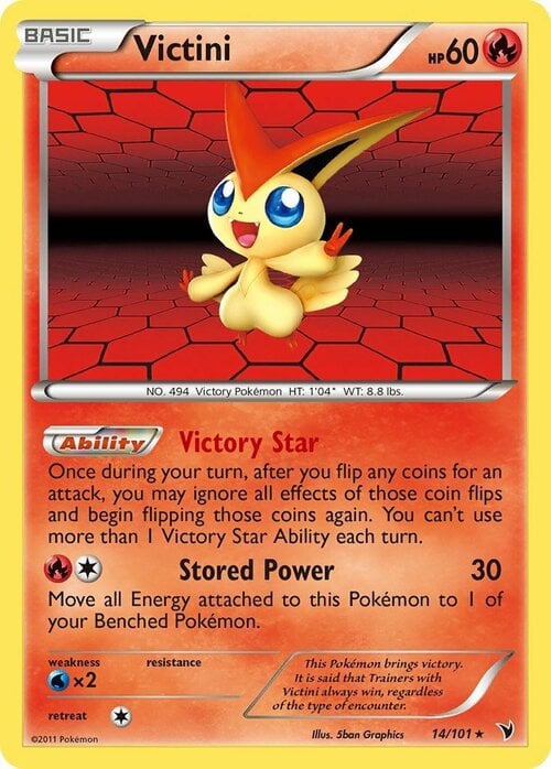 Victini [Victory Star | Stored Power] Frente