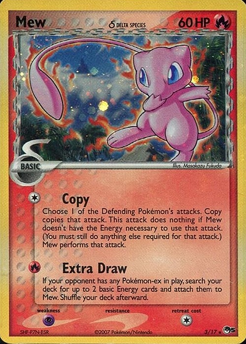 Mew δ Card Front