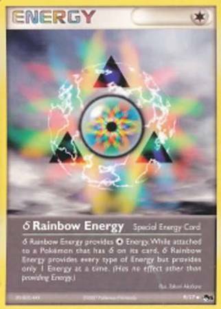 δ Rainbow Energy Card Front