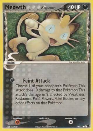 Meowth δ Card Front
