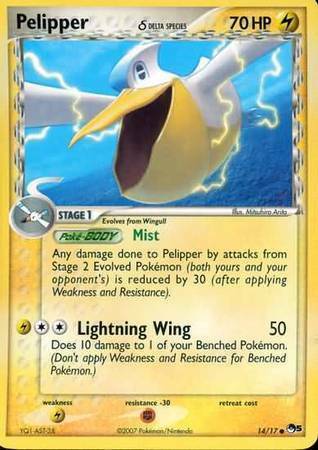 Pelipper δ Delta Species Card Front