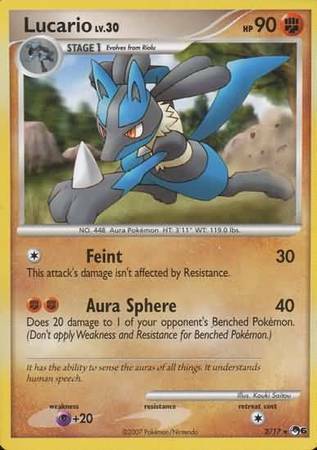 Lucario Card Front