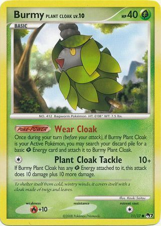 Burmy Plant Cloak Card Front