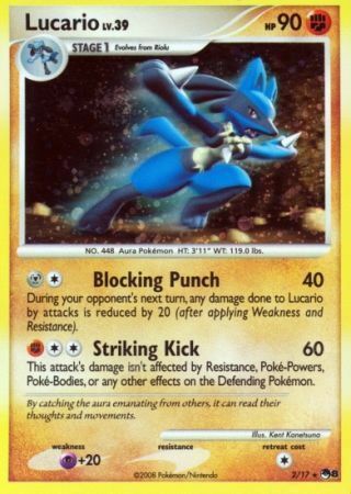 Lucario Card Front