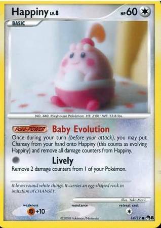 Happiny Lv. 8 Card Front