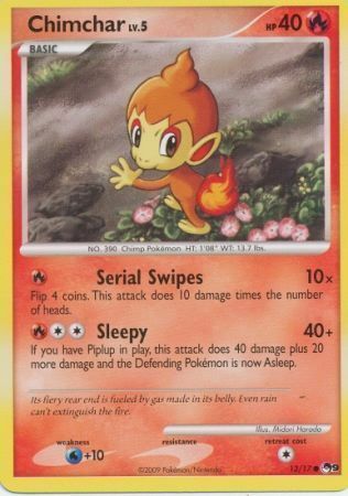 Chimchar Lv.5 Card Front