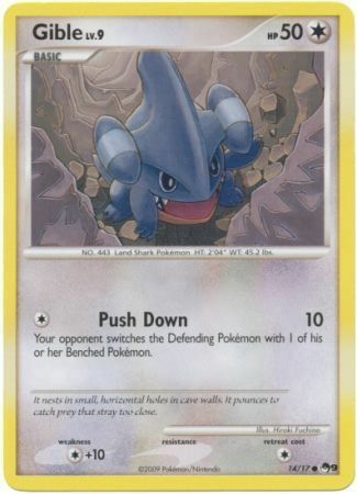 Gible Lv.9 [Push Down] Card Front