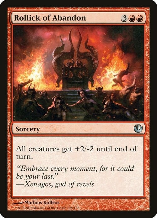Rollick of Abandon Card Front