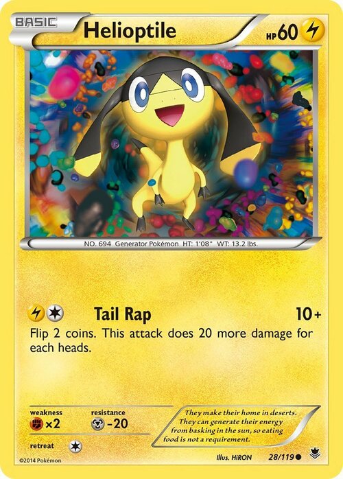 Helioptile [Tail Rap] Card Front