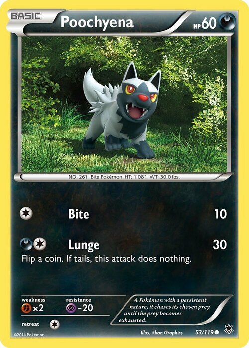 Poochyena Card Front