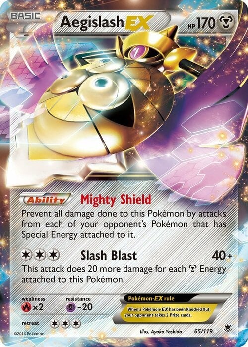 Aegislash EX [Slash Blast] Card Front