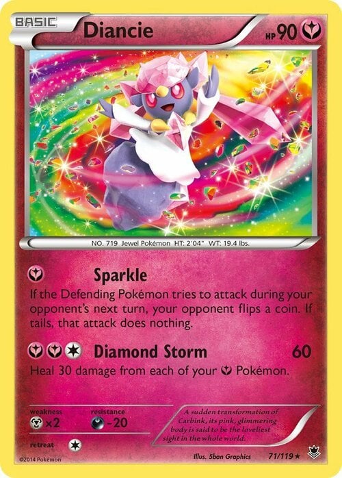 Diancie Card Front