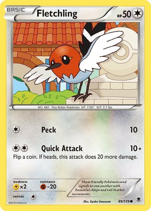 Fletchling Card Front