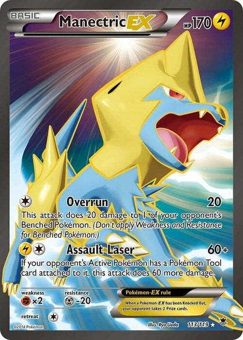 Manectric EX Card Front