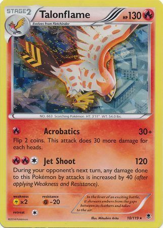 Pyroar - 12/119 - Rare Non Holo Pokemon Card XY Phantom Forces DMG