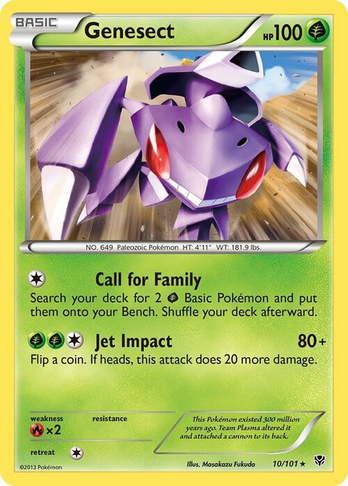 Genesect [Call for Family | Jet Impact] Card Front