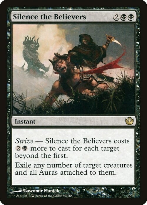 Silence the Believers Card Front
