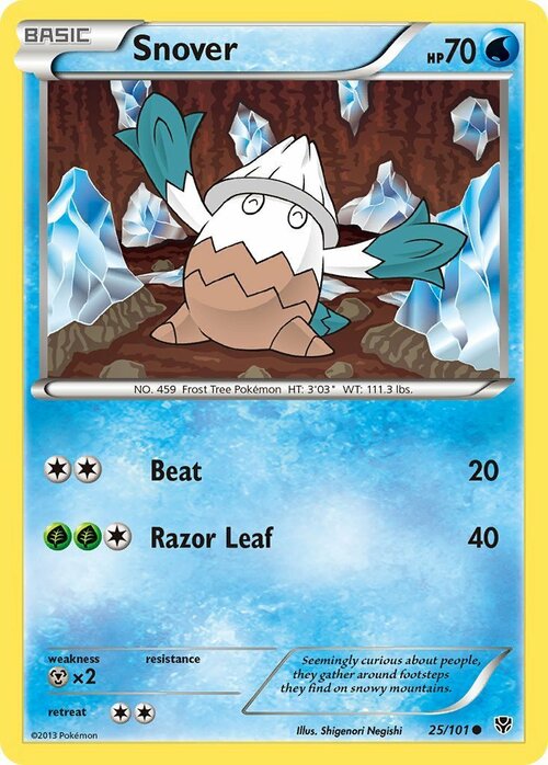 Snover [Beat | Razor Leaf | BW] Card Front