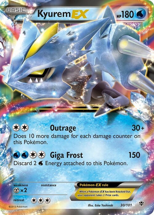 Kyurem EX [Outrage | Giga Frost] Card Front