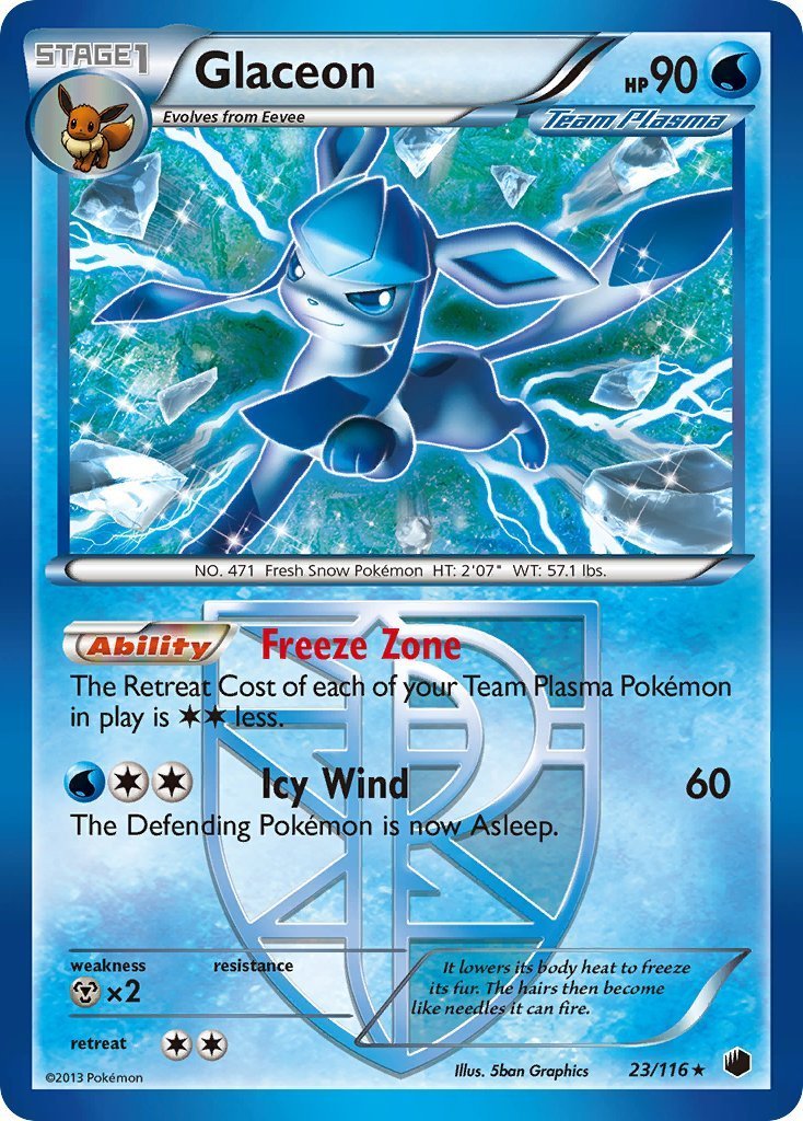 shiny glaceon pokemon card VMAX Rainbow (Singles)  PokePort Cards This attack does 20 damage to each of your opponents Benched Pokemon GLACEON 5/100 Majestic Dawn HOLO
