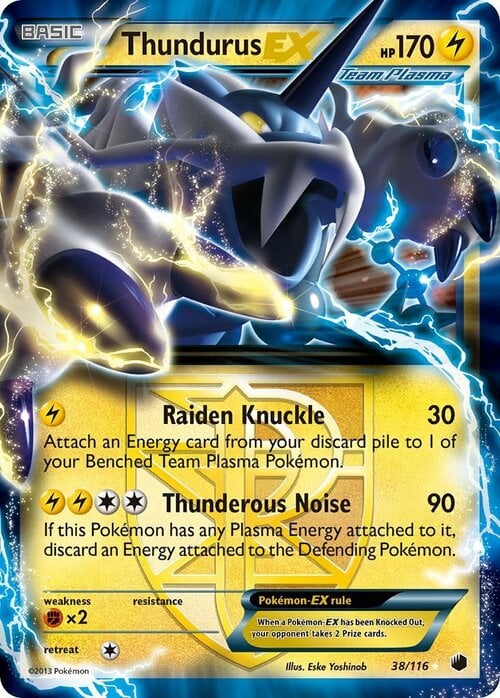 Thundurus EX Card Front