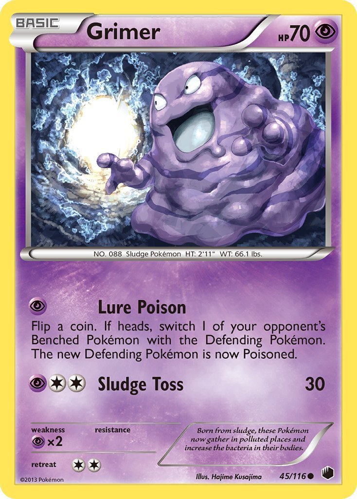 pokemon grimer card Pokemon Grimer C 78/110 Reverse Foil Pokemon Legendary Collection 2002 main image 1