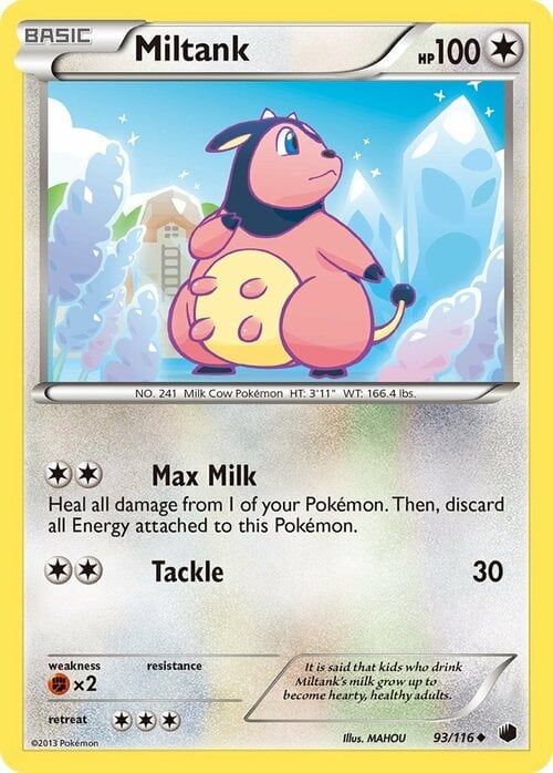 Miltank Card Front