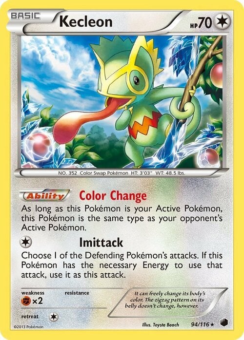Kecleon [Color Change | Imittack] Card Front