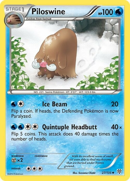 Piloswine Card Front