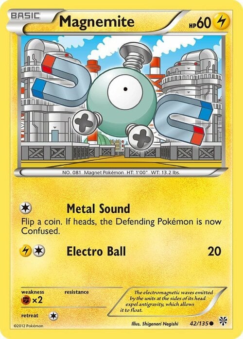 Magnemite Card Front