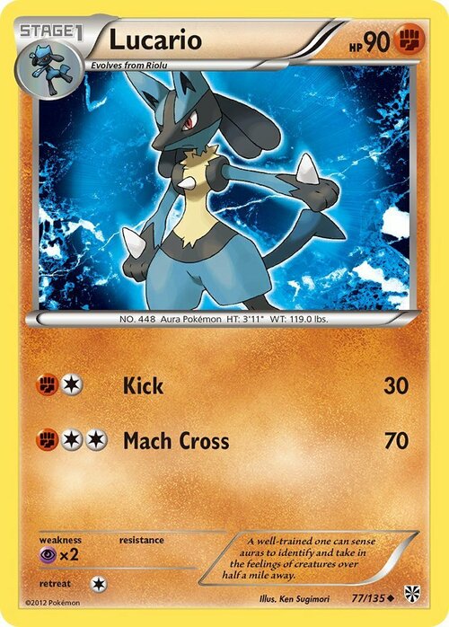 Lucario Card Front