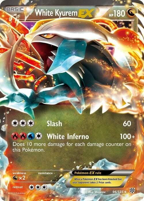 White Kyurem EX Card Front